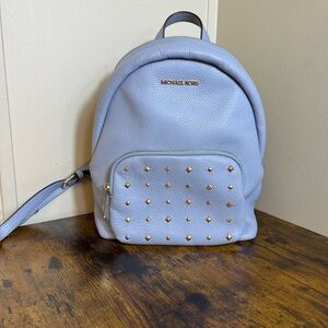 Michael Kors Sky Blue Studded Backpack